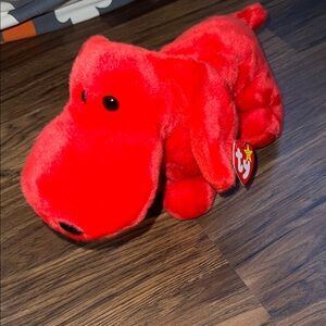 TY Beanie Baby - Rover Vibrant Red Plush Puppy